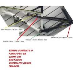 Parafuso Do Link Da Fs Caloi Quadro Full 2018 6800du 10x19x5 somente o parafuso