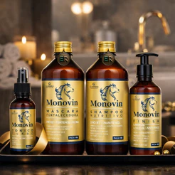 Kit Capilar Monovin Pro A e B5 Crescimento Fortalecimento e Nutrição Todo Tipo de Cabelo