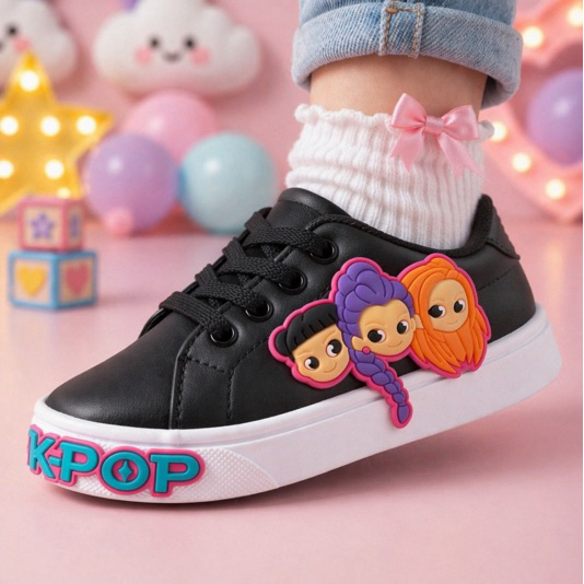 TENIS SAPATENIS Guerreiras Kpop FEMININO MENINA CALCE FACIL ADULTO CRIANÇA confortavel REF.7
