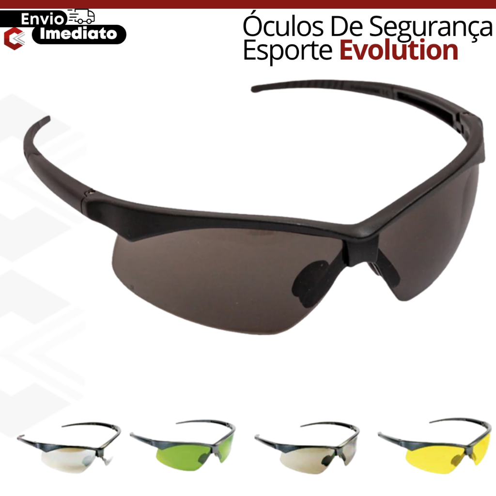 Óculos De Segurança Esporte E Lazer Operacional Carbografite Evolution Cor Cinza - CA18697