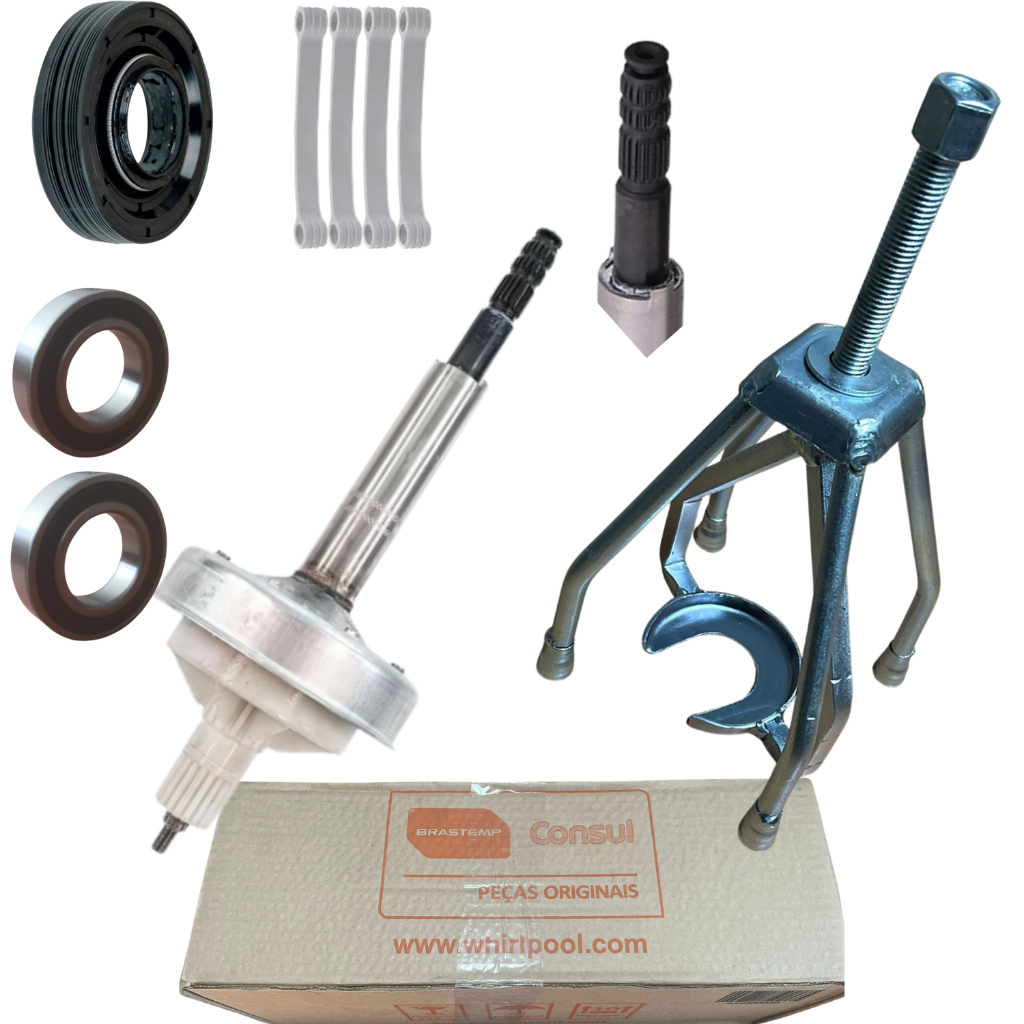Kit Mecanismo Eixo Longo Bwg11 Bwk11 Co Saca Câmbio Bwb11 Bwu11 Bwh11 Cwg11 Cesto Hibrido Eixo 8,5cm