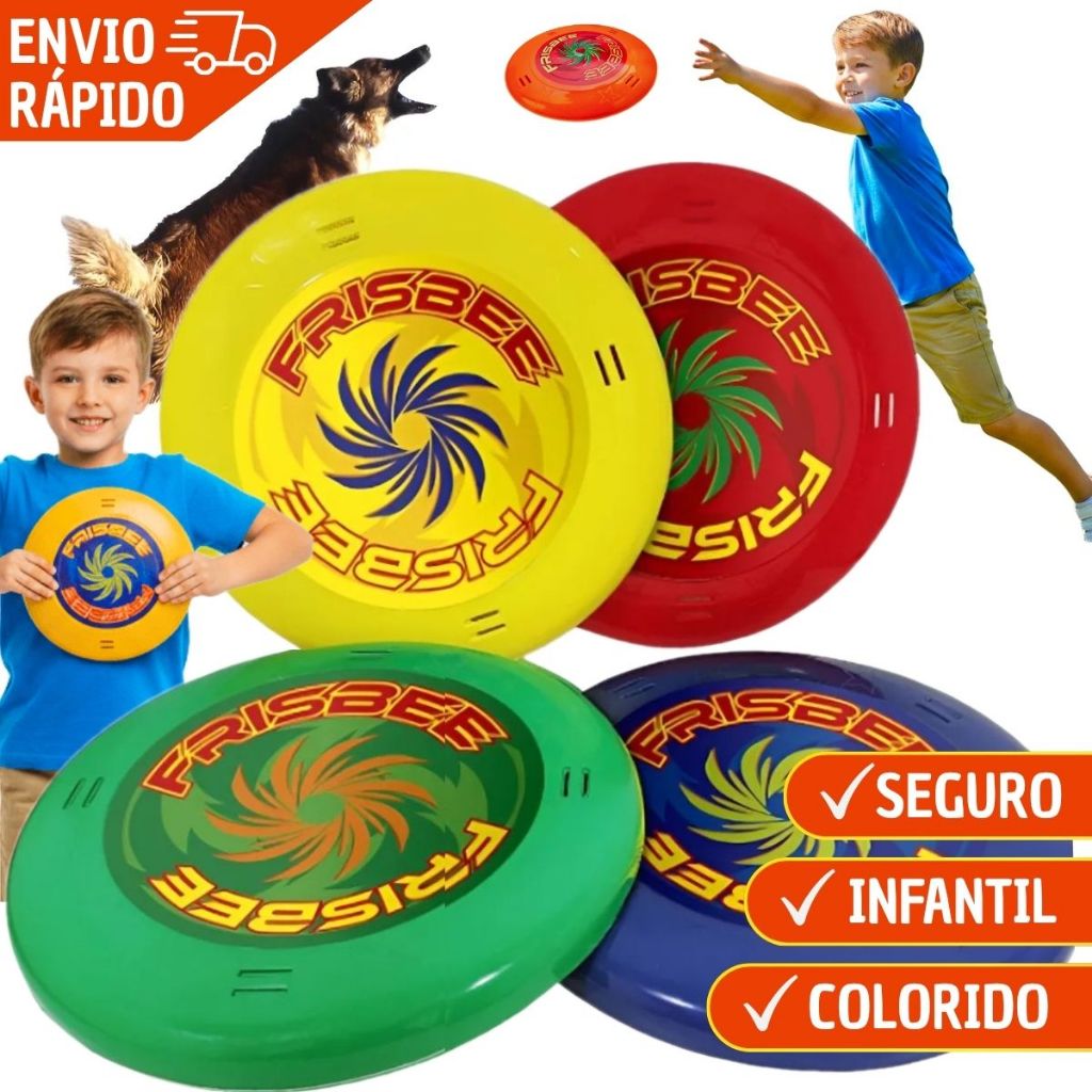 Frisbee Brinquedo Bumerangue Infantil Disco Praia Campo Pet