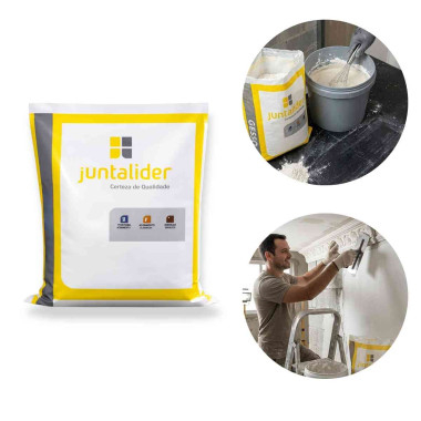 GESSO LENTO JUNTALIDER 1KG PARA CONSTRUÇÃO