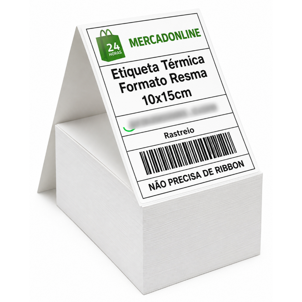 Kit Etiqueta Térmica Formato Resma Serrilhada 10x15 - E-commerce | Marketplace