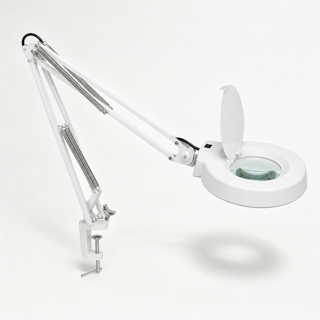 Lupa Luminária Estética Mesa Profissional 120 Led Alto Brilho 220V Depilação Tatuagens 645-2 Lorben