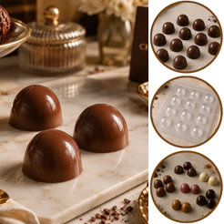 1~10 Forma Simples Cereja Lisa 04 em Acetato BWB Para Bombom e Doces(CHOCO)
