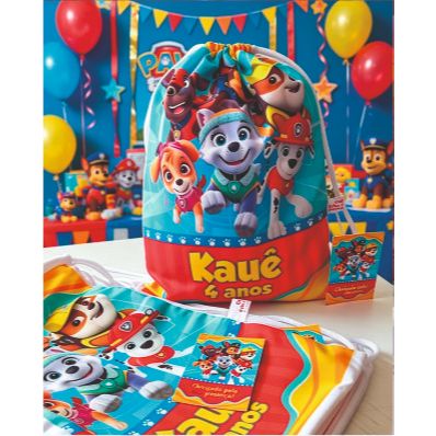 Kit 30 Mochilinhas Sacochila Sacolinhas Personalizadas 19x29cm Lembrancinha Aniversário