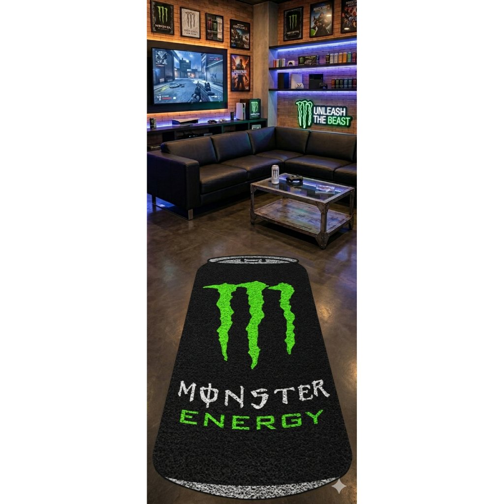 Tapete Capacho Lata Monster Ultra Energetico Decoração Conveniência Bar Casa Sala