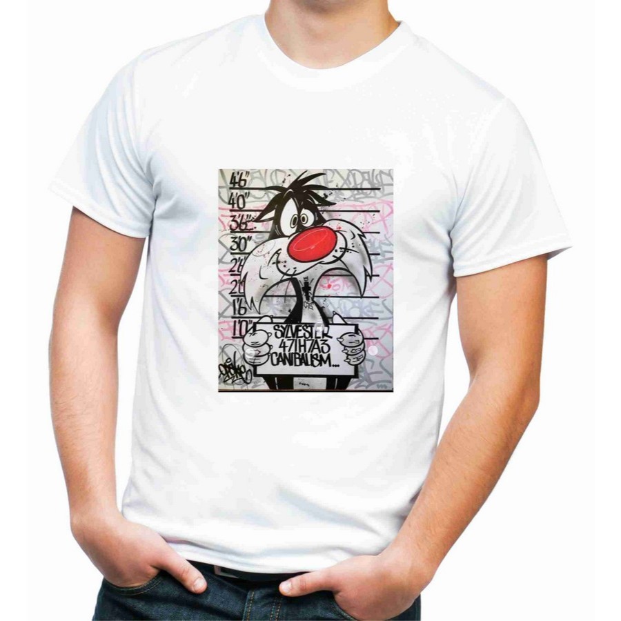 Camiseta Looney Tunes Suspeito Procurado  Sylvester