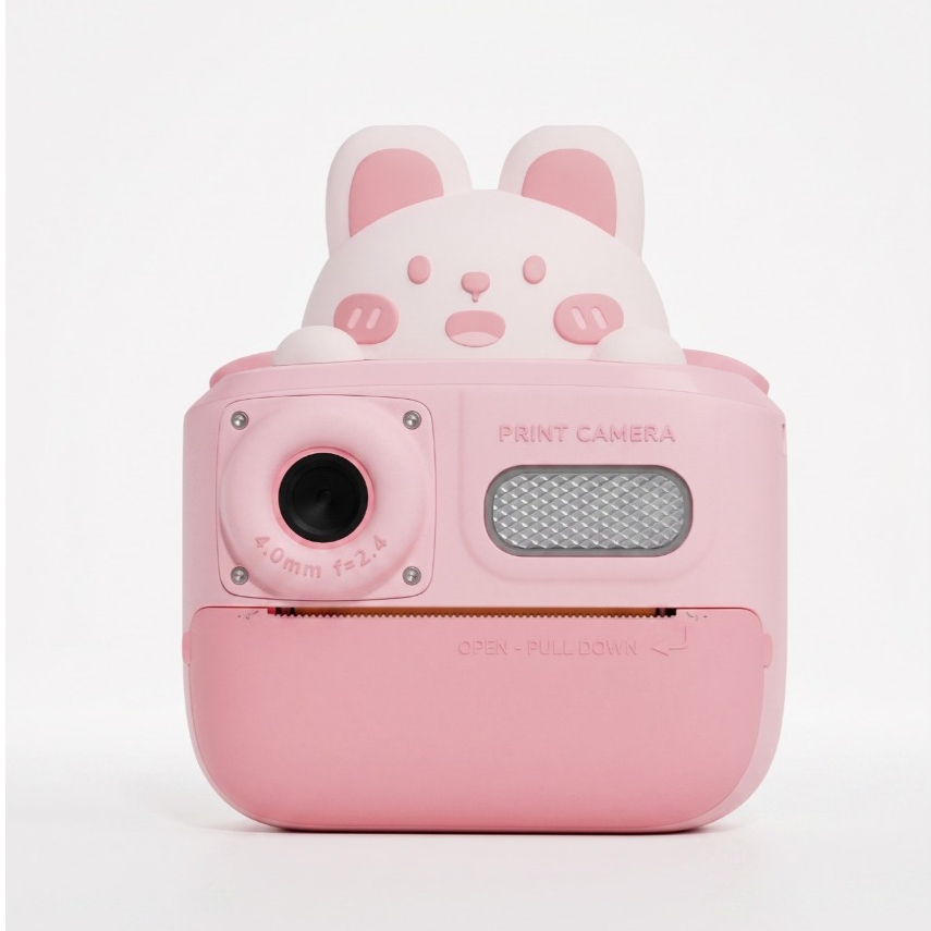 Câmera de impressão instantânea infantil WOWKIDS K64 -Rosa