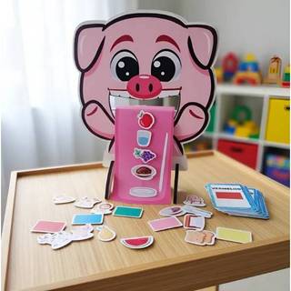 Porco Linguarudo Jogo Educativo Coordenação Motora Nomeação Pareamento Infantil Seletividade Alimentar