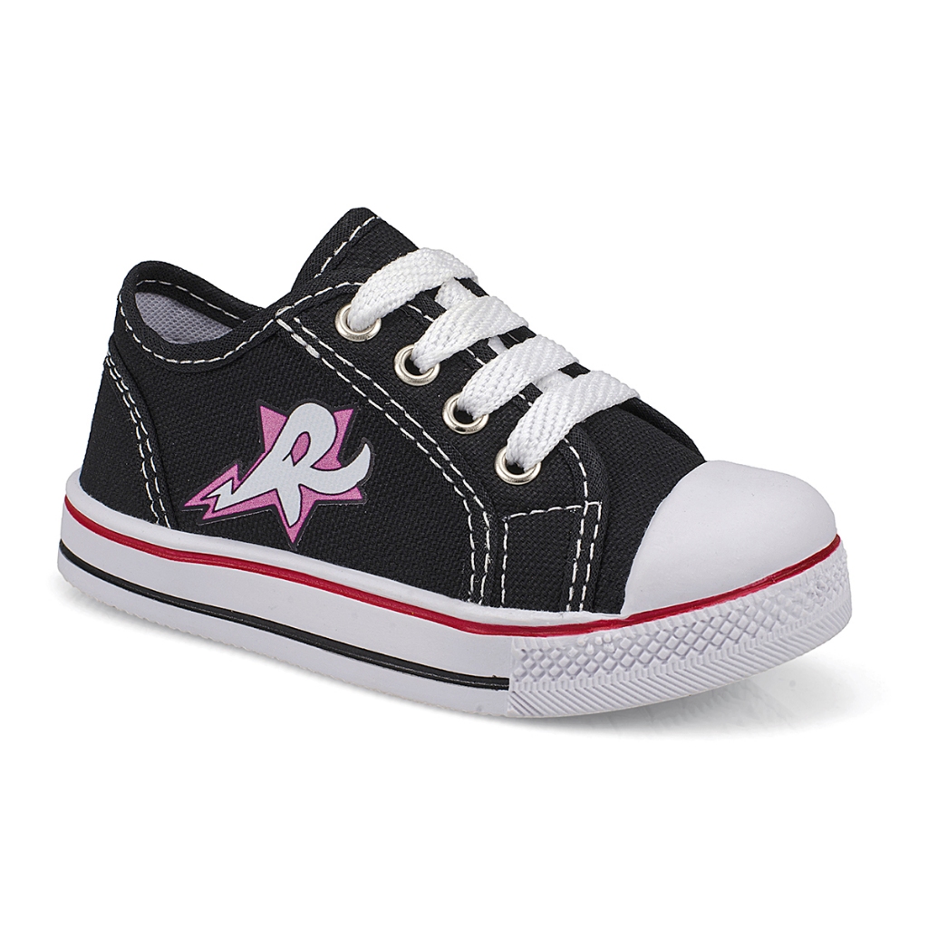 Tenis cordão Infantil Feminino Preto *ENVIO IMEDIATO*