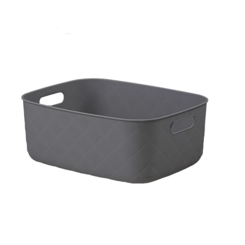 Caixa Organizadora Puffer 12 L Cinza Chumbo Coza