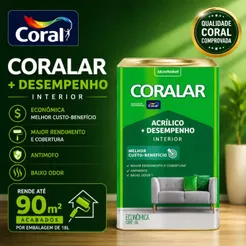 Tinta Anti Mofo Coralar Látex Acrílica Fosco