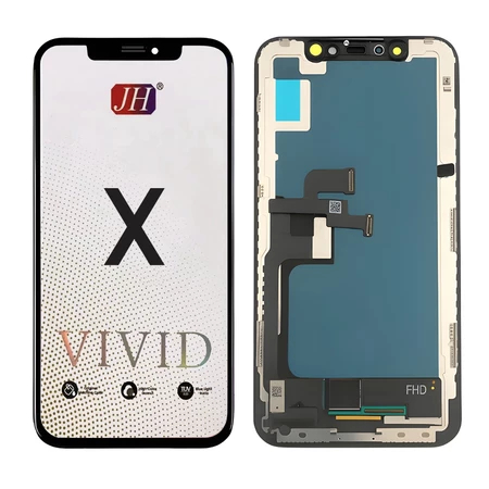 Tela Frontal Display Touch iPhone X Vivid FHD / Incell HD Preto