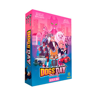 Jogo de Tabuleiro Dog's Day Meow City Galápagos -Boardgame Cães Estratégia Novo Lacrado