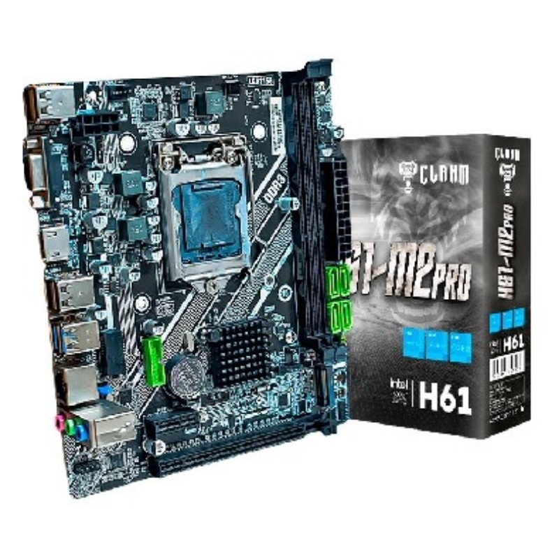 Placa Mãe Gamer Lag 1155 UpGamer B75M DDR3 16GB M2 NVMe HDMI Intel i3 i5 i7 para Computadores de Jogos