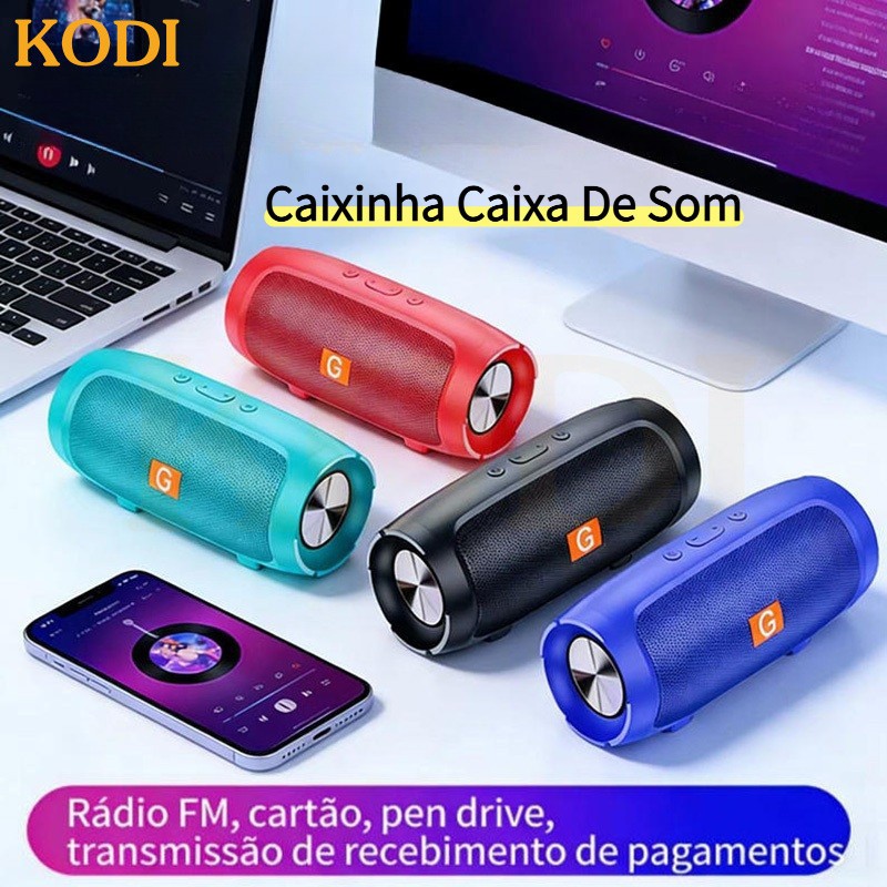 Caixinha Caixa De Som Bluetooth Pendrive FM SD Portátil Charge Mini 3 Blootooth Mine Original Pequena Média-C8