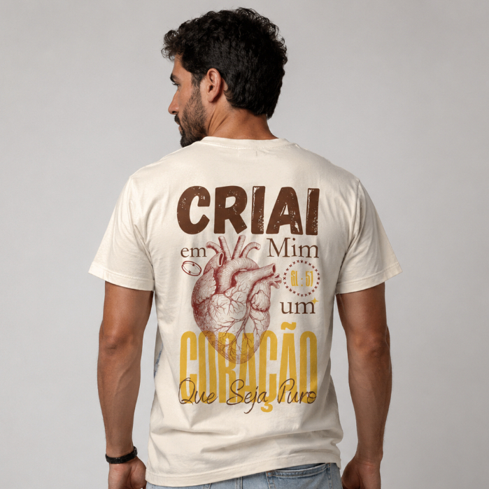 Camiseta Cristã Branca Pérola Básica T shirt Unissex Algodão Premium Streetwear Malha Confortável Estampada Exclusiva
