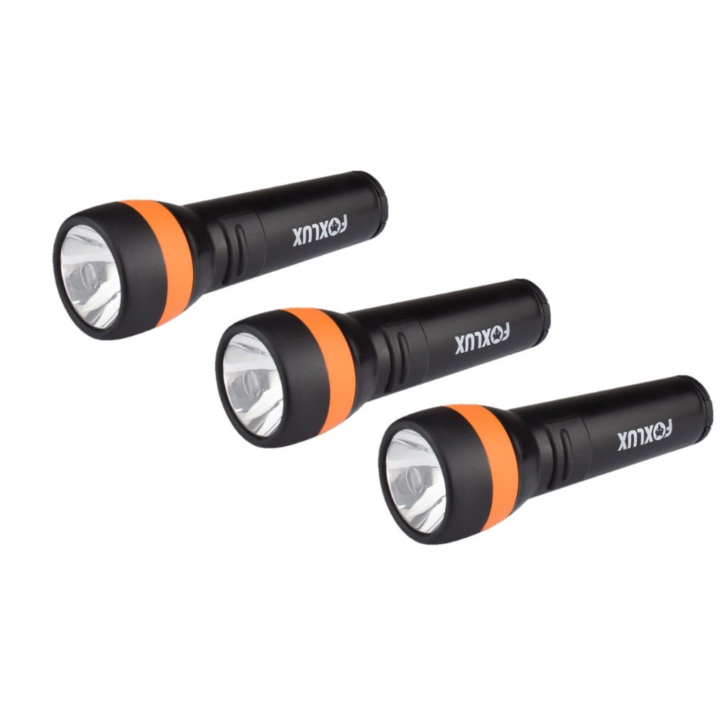 KIT 3 LANTERNAS A PILHA LUZ DE LED EM ABS RESISTENTE ZONA RURAL CASEIRA SITIO