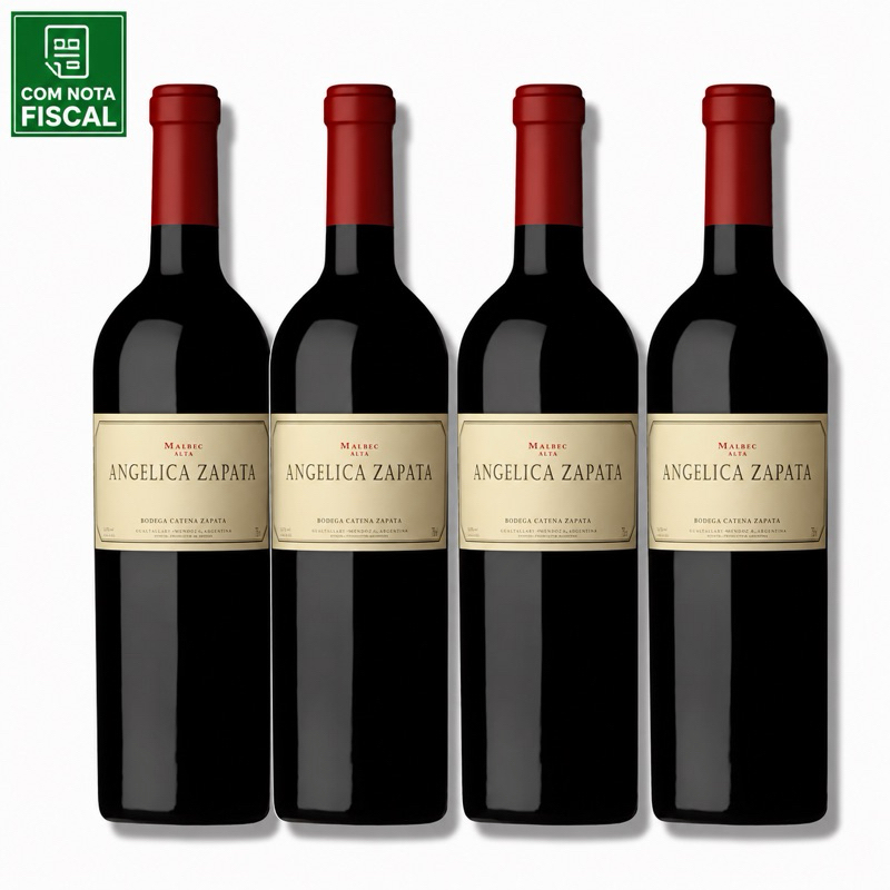 Angélica Zapata Malbec Alta 4 Garrafas Argentina