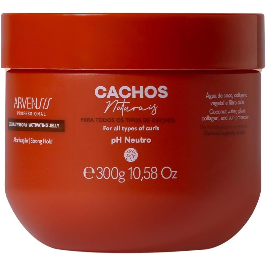 Gelatina Ativadora Cachos Naturais Fixação Forte Arvensis 300g