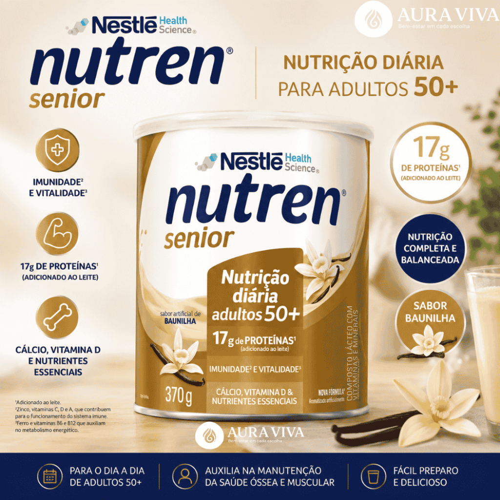 Nutren Senior Baunilha 370G Nestlé Complemento Alimentar