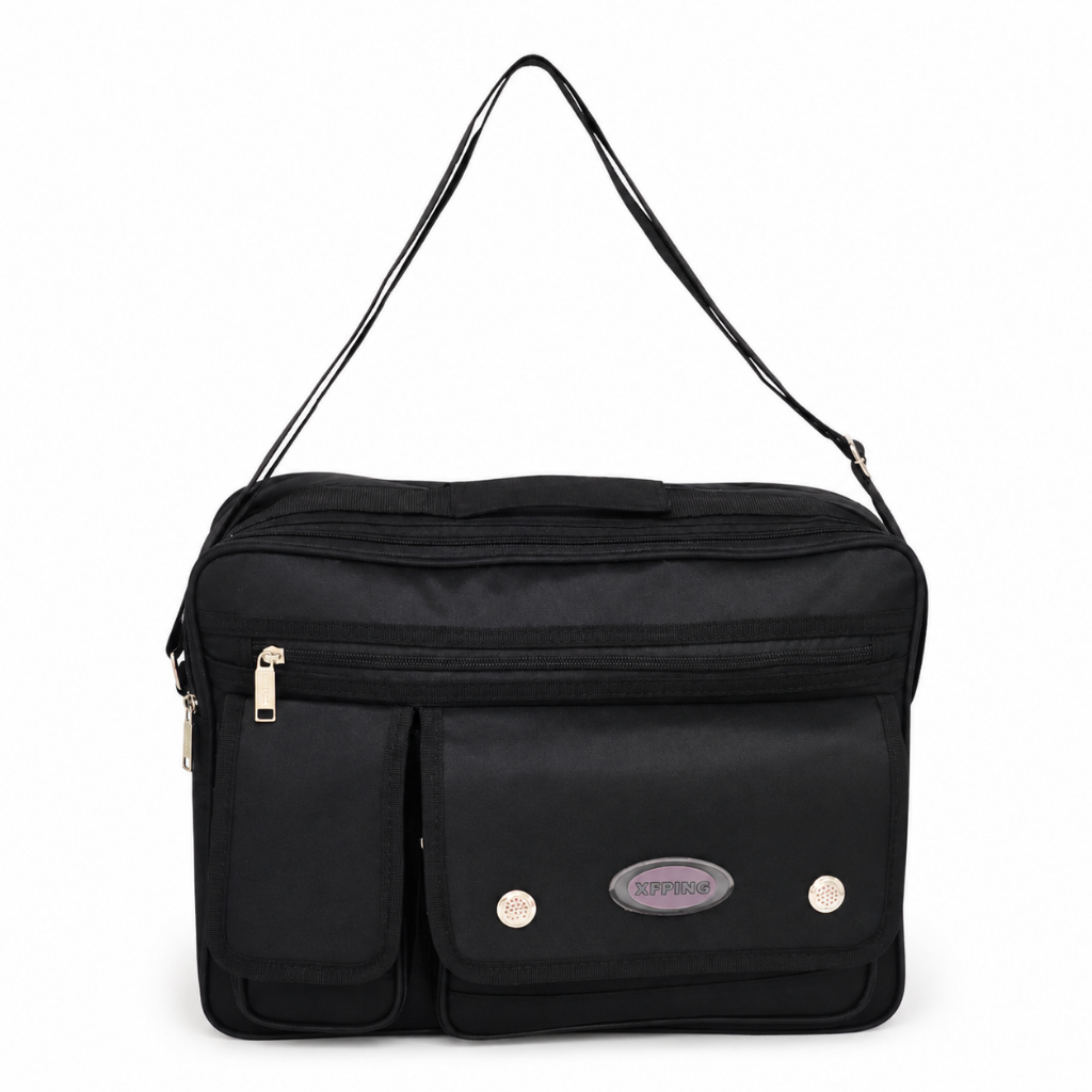 Bolsa Transversal Pasta Executiva Reforçada Trabalho Viagem cabe notebook com divisorias reforçada