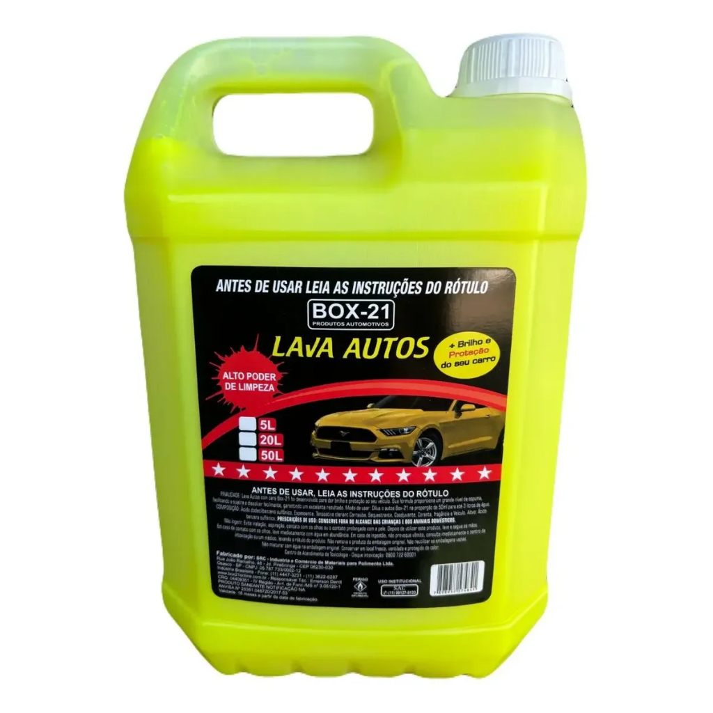 Produto Para Lava Rápido Profissional Shampoo Automotivo 5 Litros