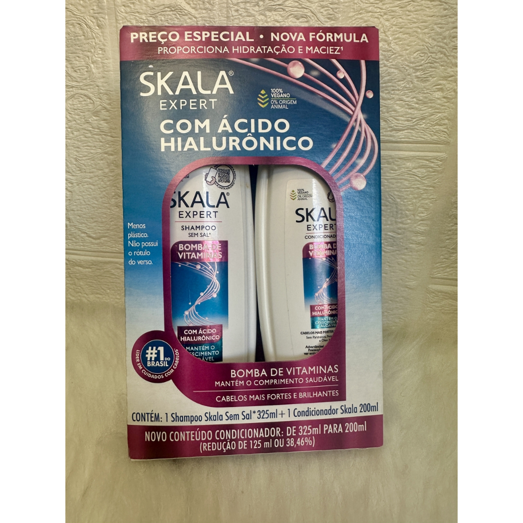Kit Bomba de Vitaminas - Shampoo 325ml e Condicionador 200ml