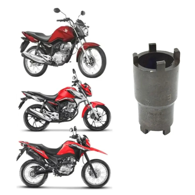 CHAVE BOMBA ÓLEO CASTELO DUPLA PEQUENA 20/24mm TITAN/KS/ES/FAN 125-150-160/NXR 125-150 -160 BROS/CRF 230/CBX 200/BIZ 100