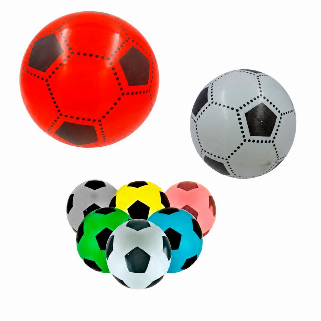 Kit 5/10/20 Bola Infantil Vinil Colorida Tam 8 Pino Fixo 16cm Dente de Leite Leve Para Criança