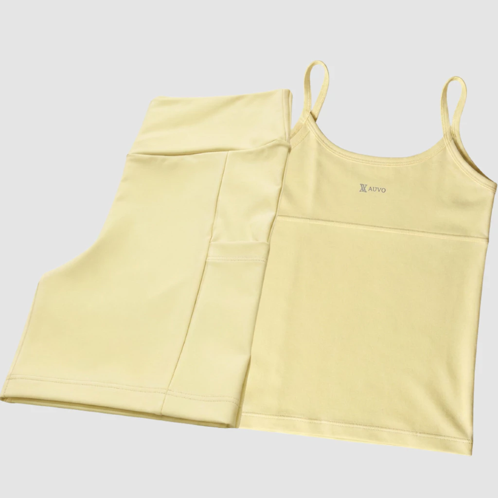 Conjunto Fitness Short com Bolso Camiseta Regata Forro Duplo Poliamida Zero Transparência — imagem 1