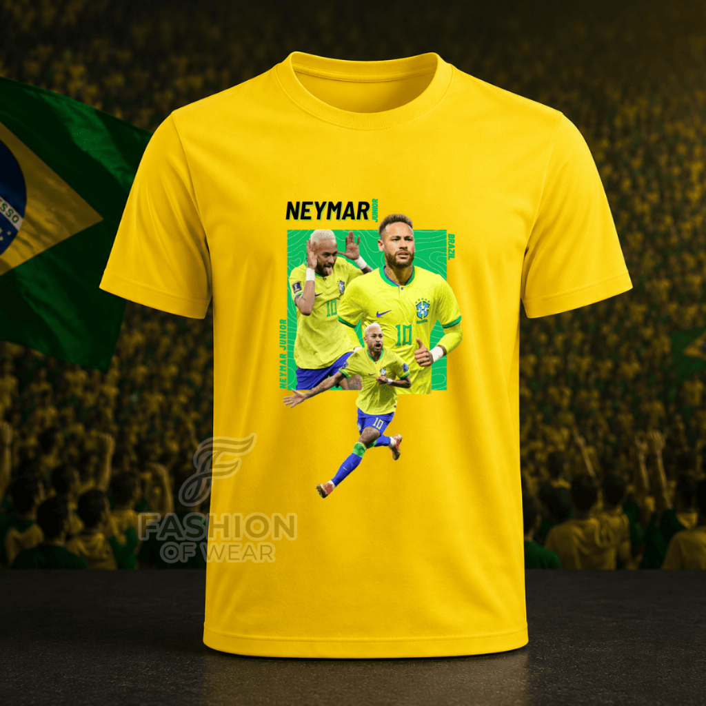 Camiseta Masculina feminina Brasil Estampas Variadas Copa do Mundo 100% Algodão