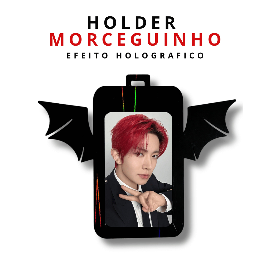 HOLDER MORCEGUINHO - PORTA PHOTOCARD DE MORCEGO, PORTA CARDS 3D VAMPIRESCO KPOP IDOL ENHYPEN ENGENE