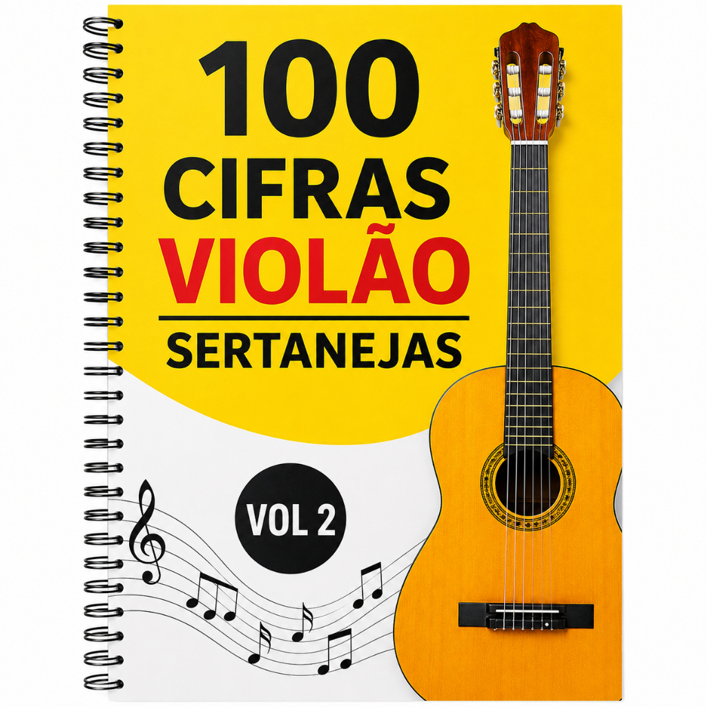 Apostila Sertaneja para Violão – 100 Cifras Fáceis Volume 2