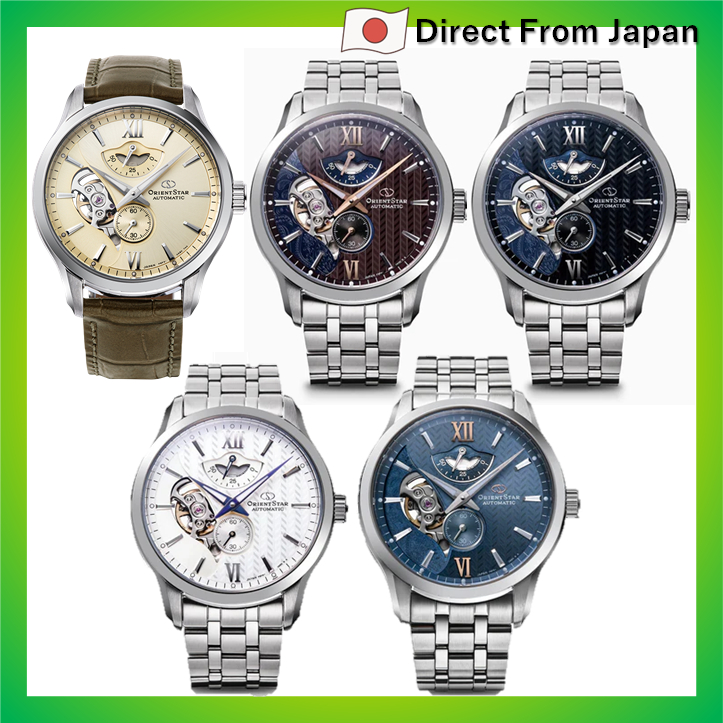 Relógio masculino Orient Star RK-AV0B01S automático, esqueleto em camadas, mecânico, fabricado no Japão, com garantia de