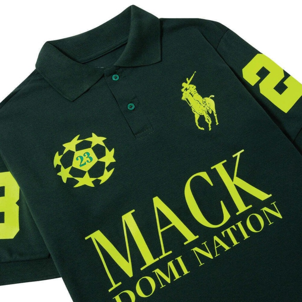 Camisa Polo D0.mina.ti0n Green Unissex em Piquet