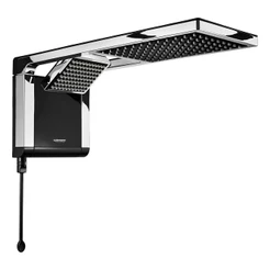 Lorenzetti Chuveiro Elétrico De Parede Acqua Ultra Duo Preto Cromado 6800w