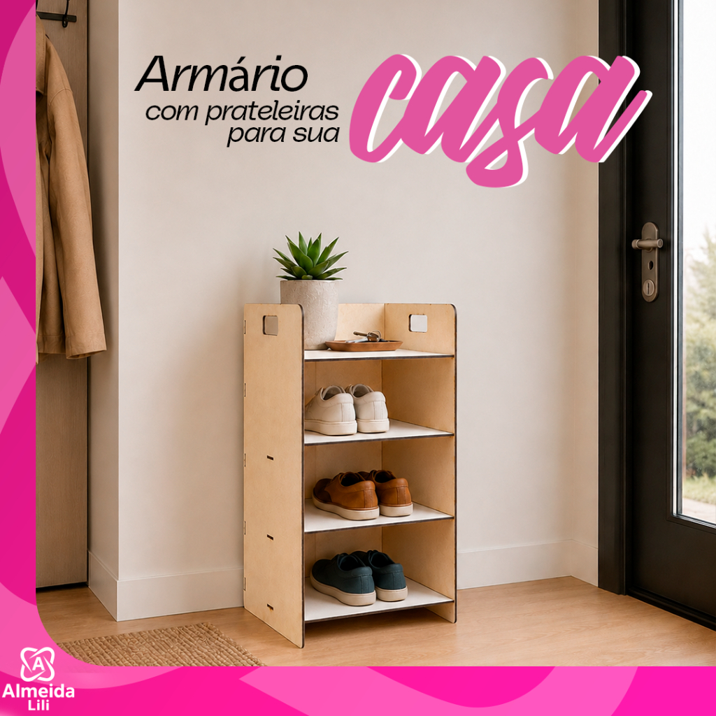 Estante Organizadora Prateleiras Criado MultiUso Utilidades e Decoração