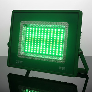 Refletor LED Verde 200W IP66 Iluminação Decorativa Potente Jardim Casa Decoração Iluminação Monumentos Festas Eventos