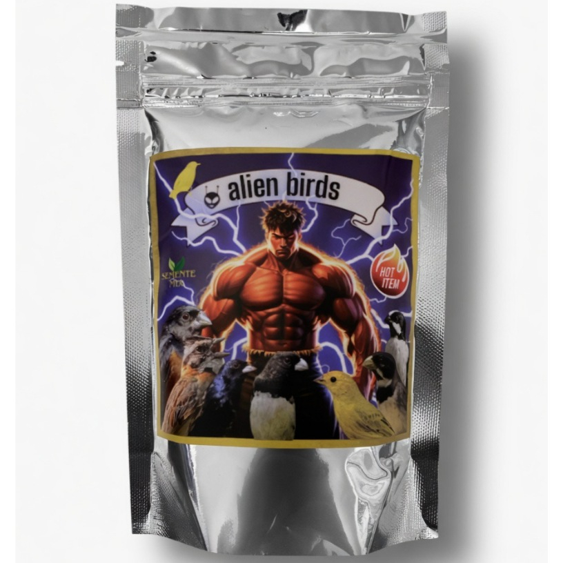 Mix Painços Premium Pássaros Alien Birds 200g  Mix Limpo