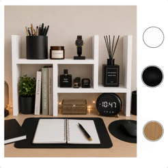 Nicho Organizador Ajustável De Mesa Decoração Livros Quarto Escritório