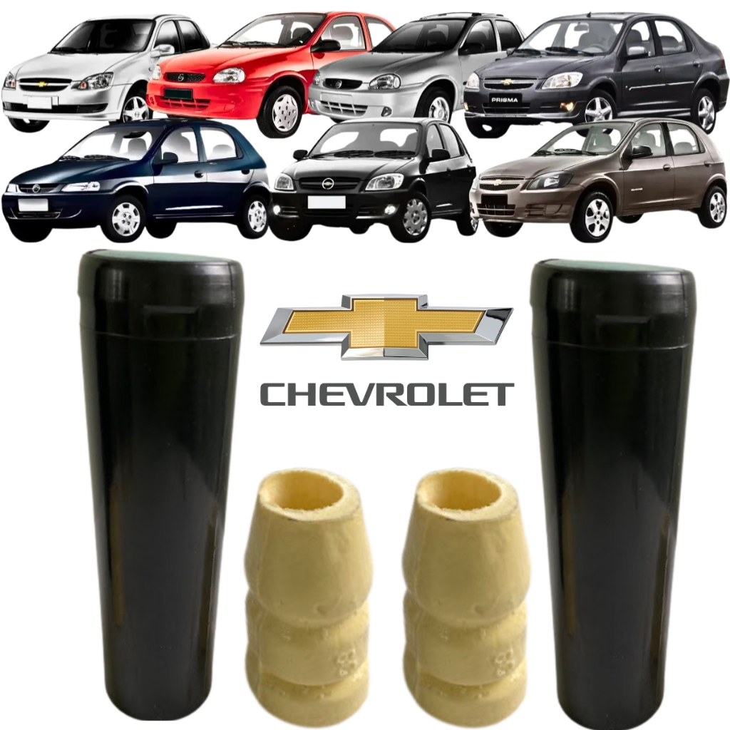 Kit Batente e Coifa Amortecedor Traseiro Corsa Classic Corsa Sedan Corsa Wagon Celta Prisma Tigra