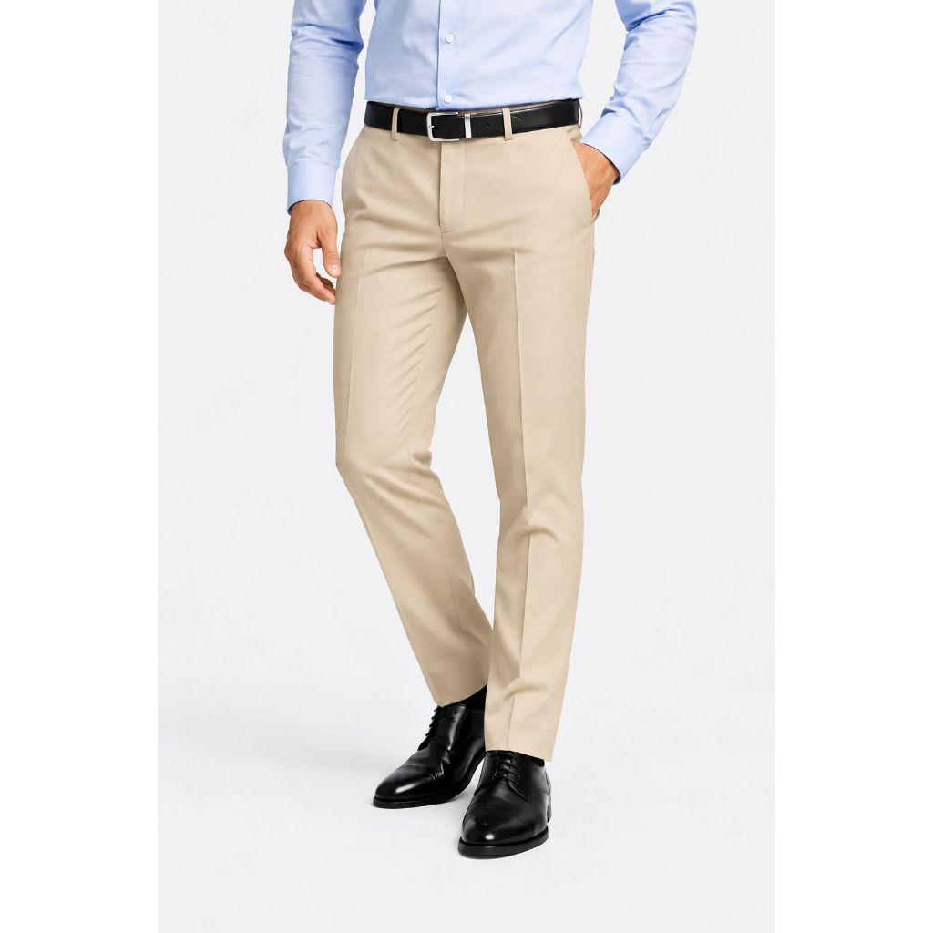 Calça Social Masculina Alfaiataria Slim Oxford Premium