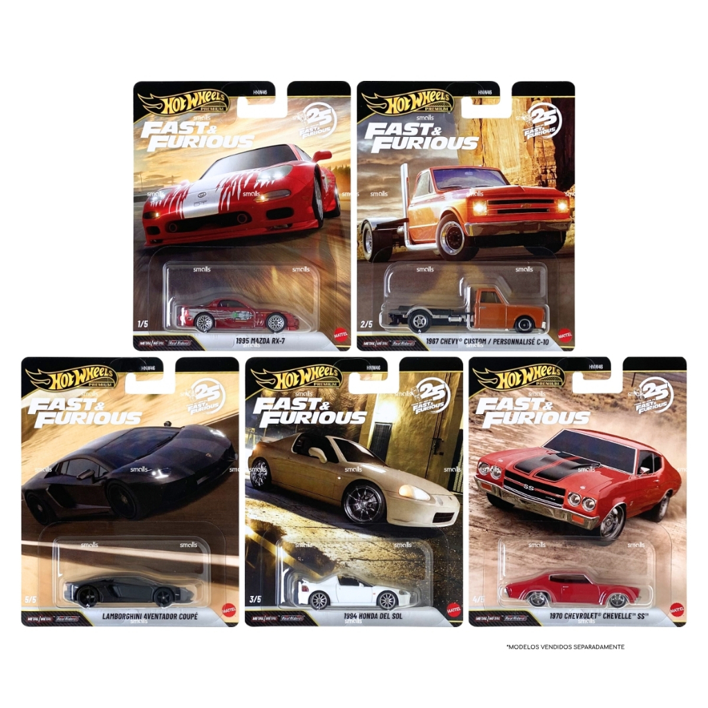 Hot Wheels Premium Velozes e Furiosos à Escolha - 1:64