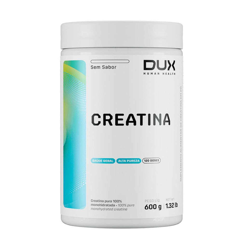 Creatina Dux Nutrition 600g 100% Pura Monohidratada Mais Força, Energia e Recuperação