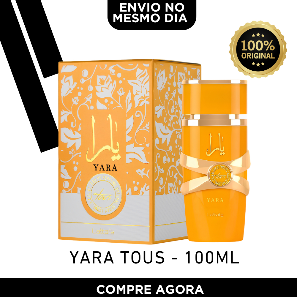 Yara Tous Lattafa 100ml Original Feminino Amarelo Eau De Parfum Tropical