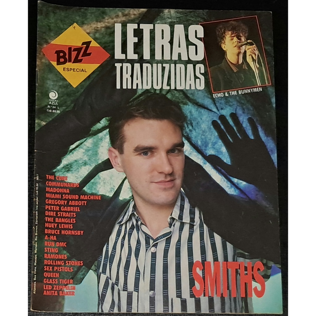 Revista Bizz Letras Traduzidas 24-L Julho 1987 Rara Anos 80 Smiths A-Ha Madonna The Cure Sex Pistols Ramones Bangles