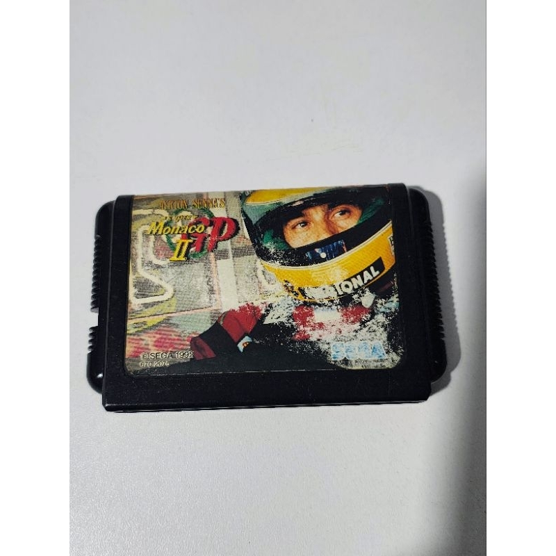 Cartucho original Japonês Mega Drive - Ayrton Senna Mônaco GP 2